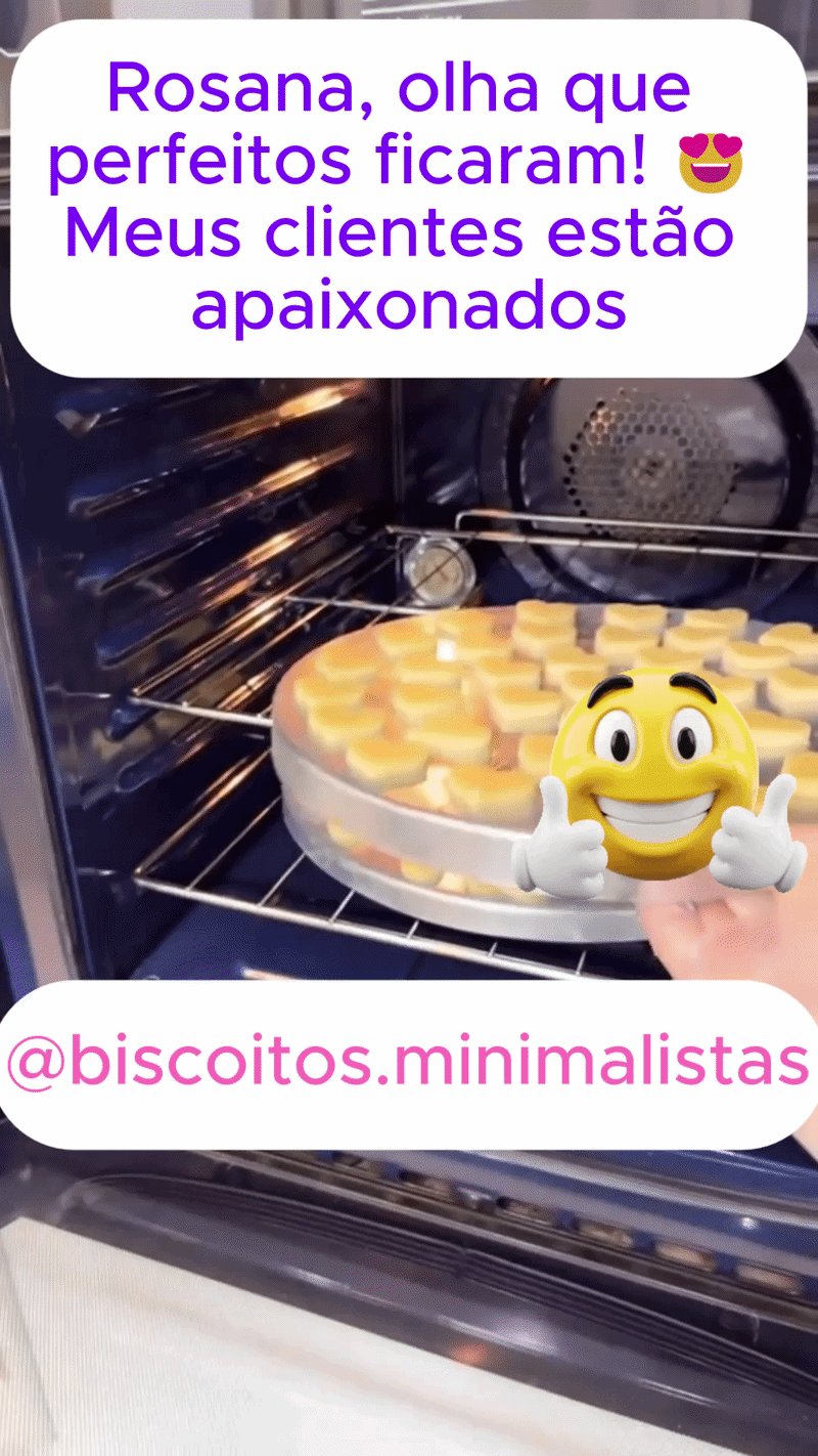 Biscoitos amanteigados — resultado da aluna